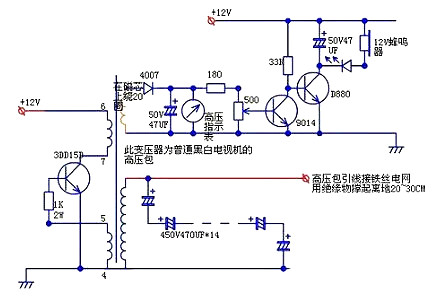 場(chǎng)管自激逆變器電路圖