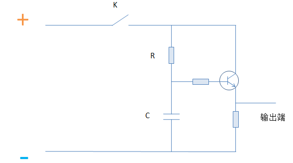 三極管電路表示延時開關(guān)