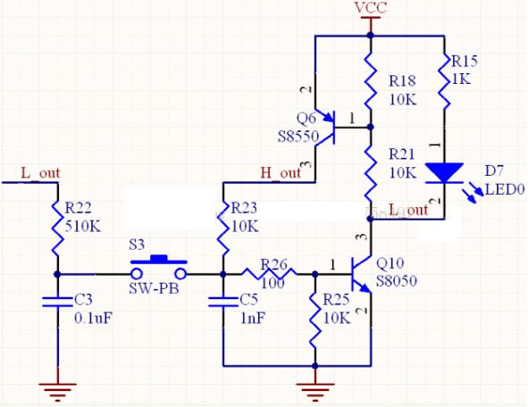 三極管一鍵開關(guān)機(jī)電路