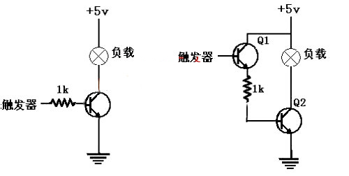 三極管開關 電路圖