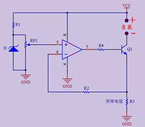 運(yùn)放 MOS管 恒流電路