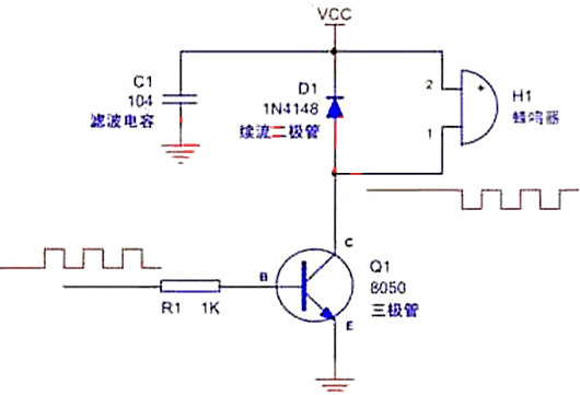 蜂鳴器驅(qū)動(dòng)電路圖