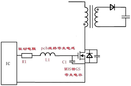 MOS管 GS波形 振鈴