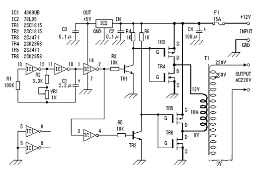 12V升48V升壓器電路圖
