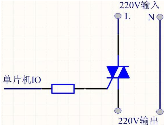 單片機控制220V交流電通斷電路