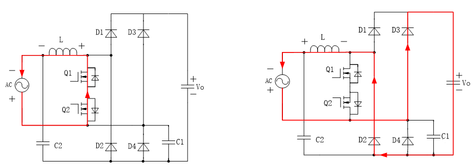雙向開關(guān)無橋PFC電路