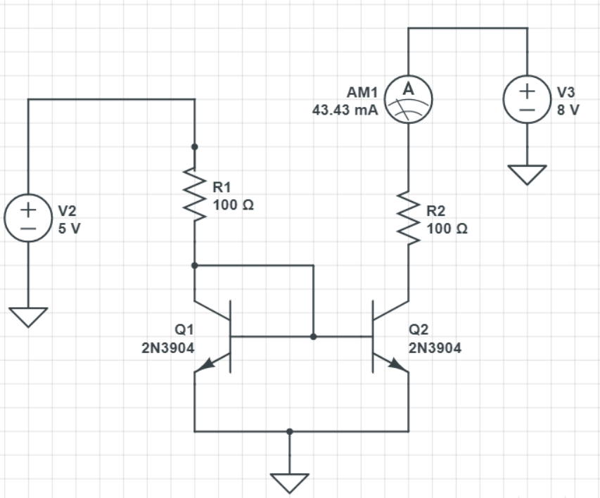 三極管應(yīng)用電流鏡像電路